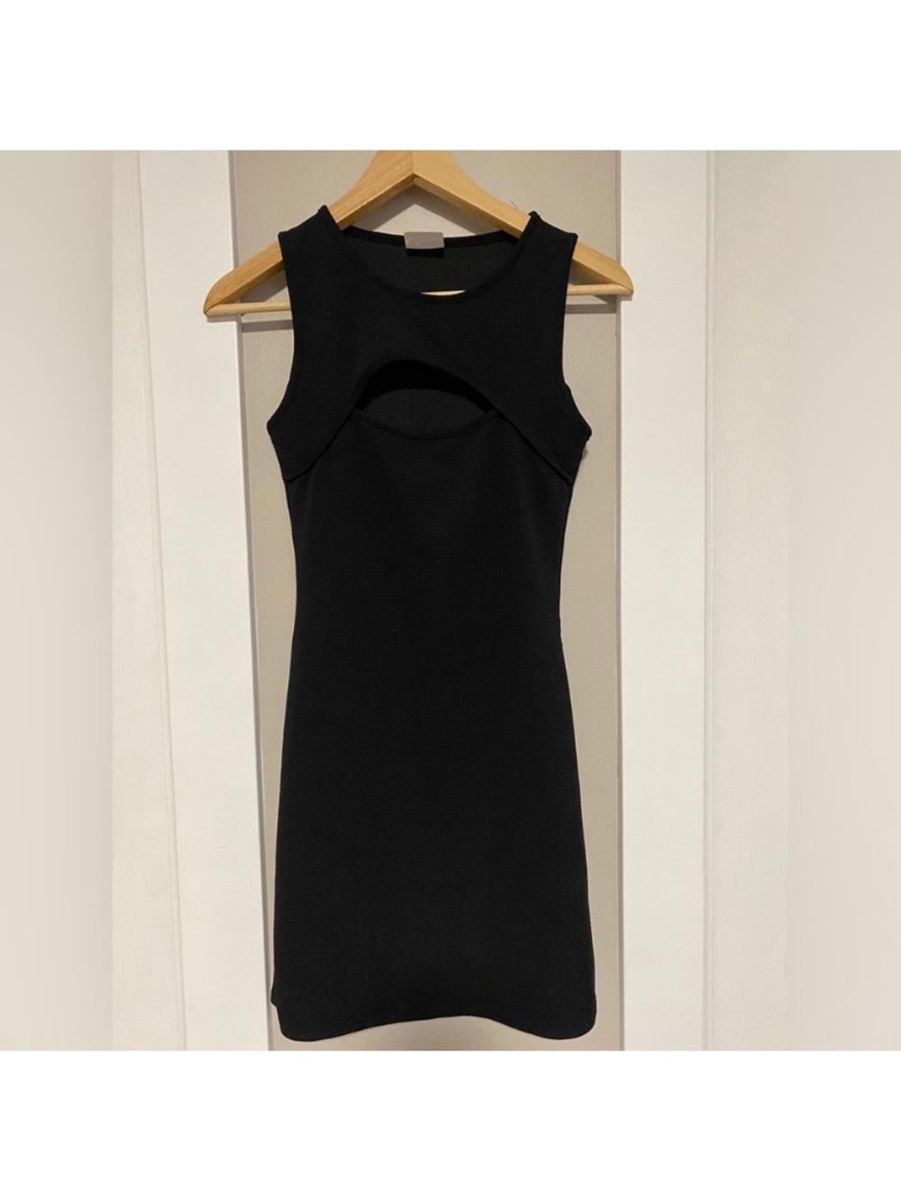 Olivia Rae Black Sleeveless Cutout Mini Dress